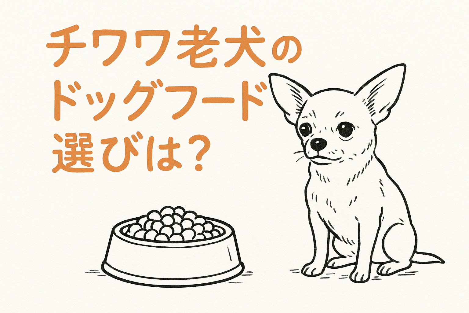 チワワ老犬のドッグフード選びは?