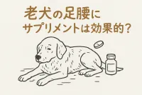 老犬の足腰にサプリメントは効果的？