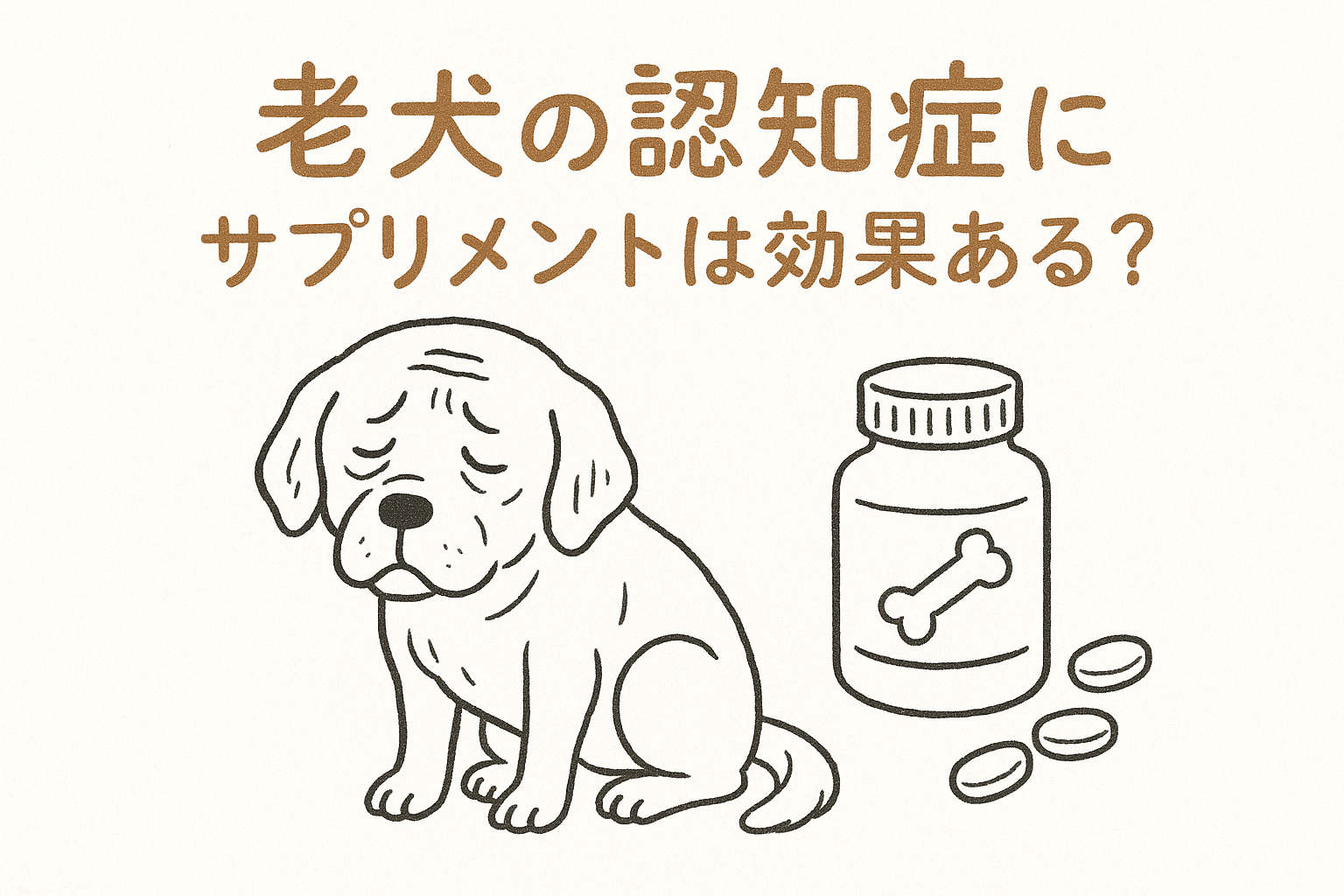 老犬の認知症にサプリメントは効果ある?