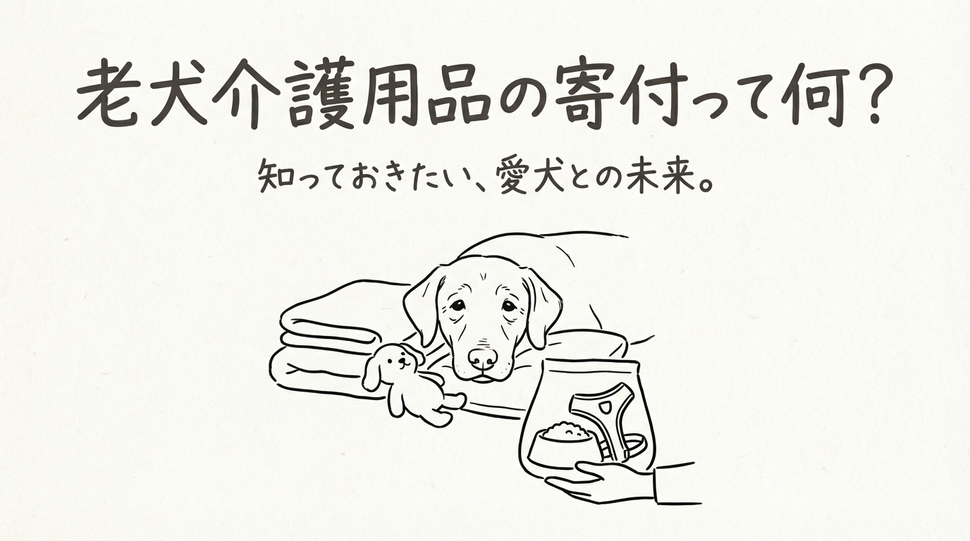 老犬介護用品の寄付って何？