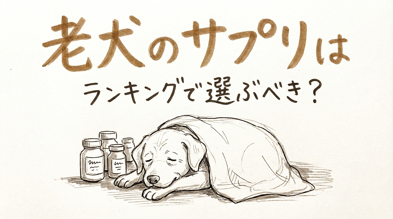 老犬のサプリはランキングで選ぶべき?