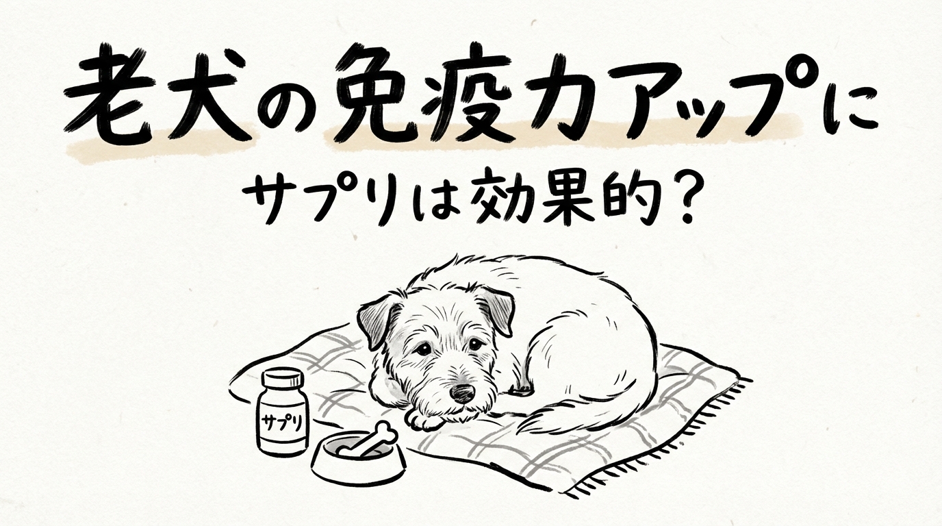 老犬の免疫力アップにサプリは効果的？