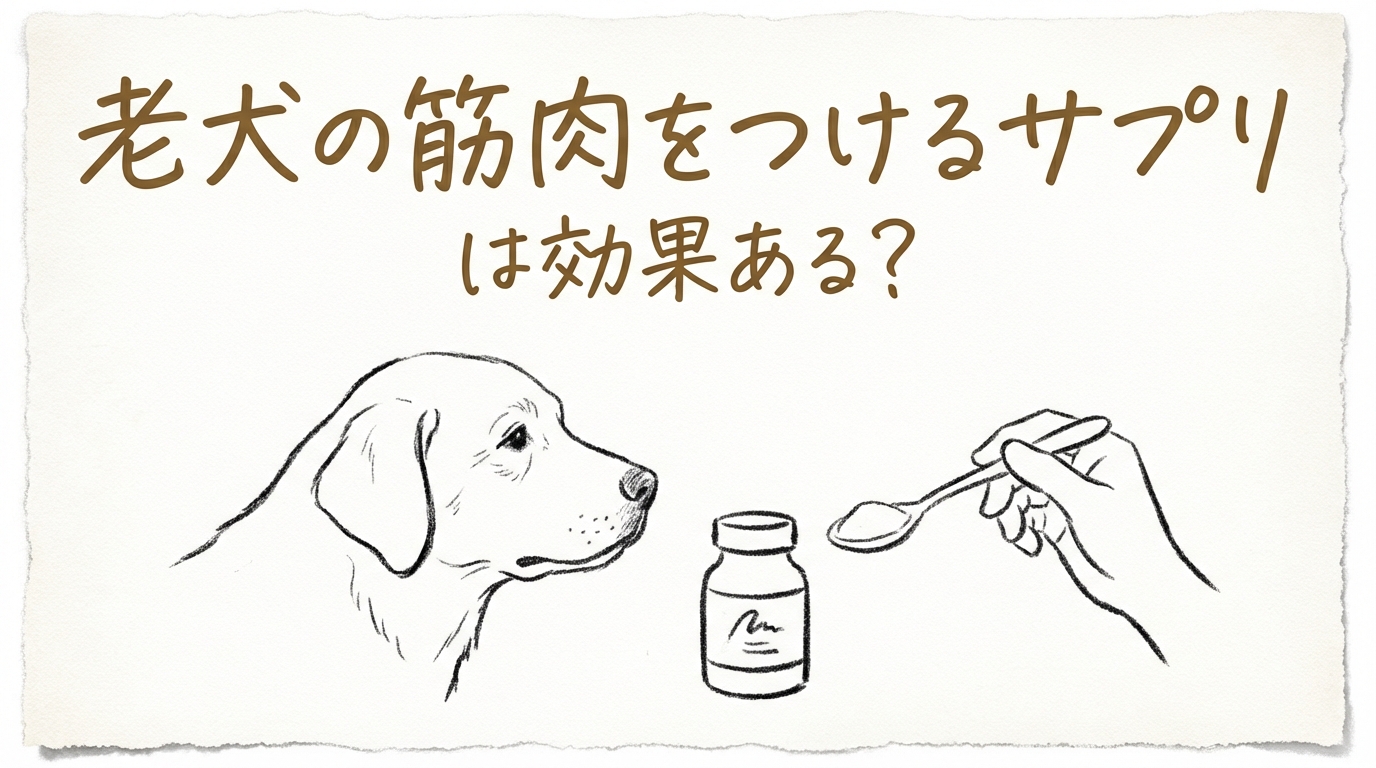 老犬の筋肉をつけるサプリは効果ある？