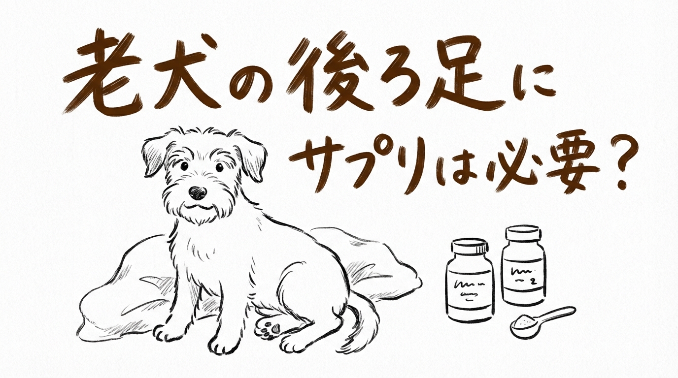 老犬の後ろ足にサプリは必要？