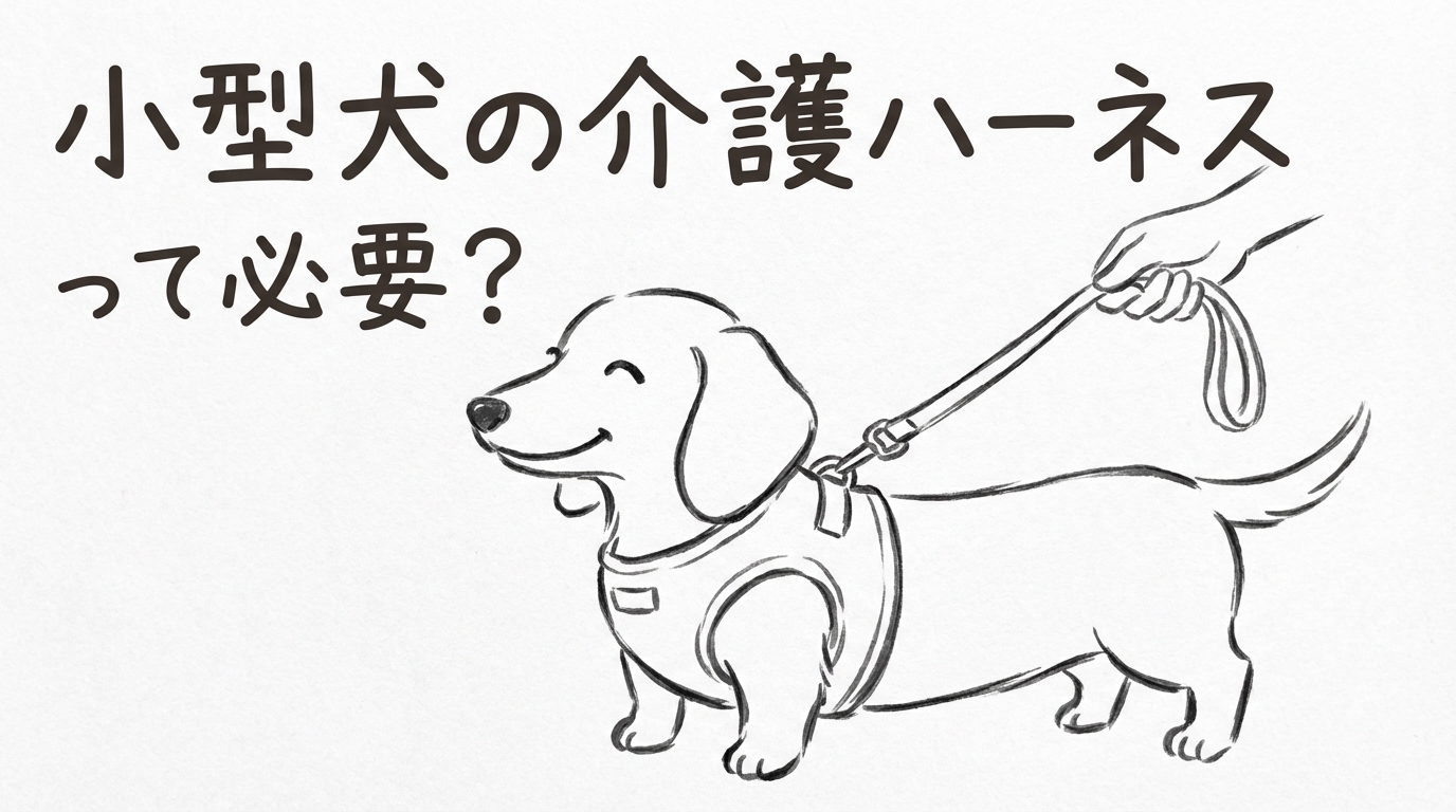 小型犬の介護ハーネスって必要？