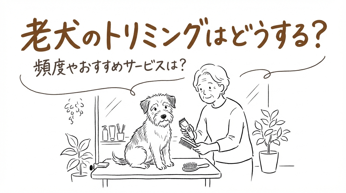 老犬のトリミングはどうする？頻度やおすすめサービスは？