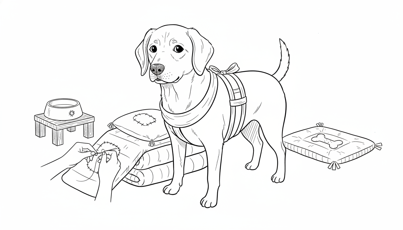 老犬の介護用品は手作りが可能です