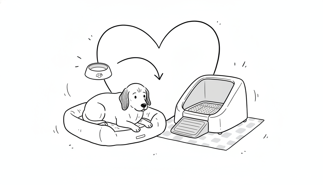 老犬には専用の介護トイレが必要です