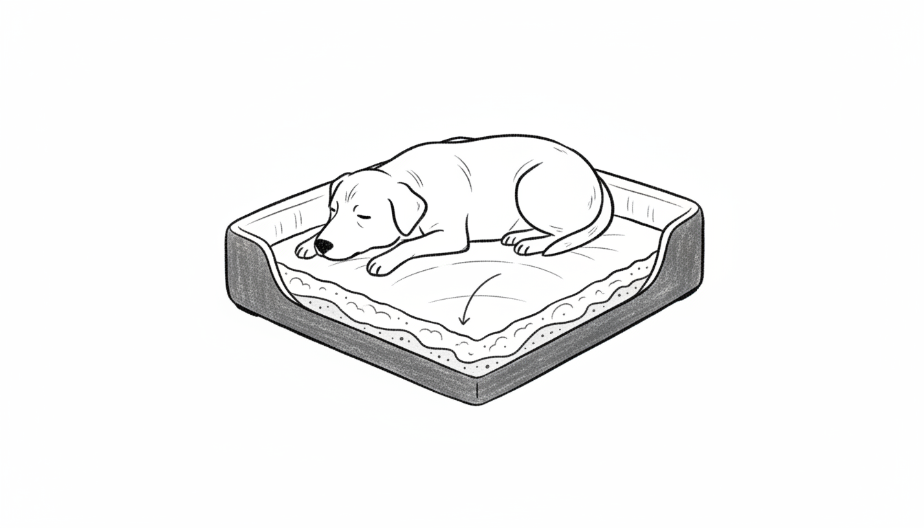 老犬介護用ベッドは体圧分散性と素材選択が重要です