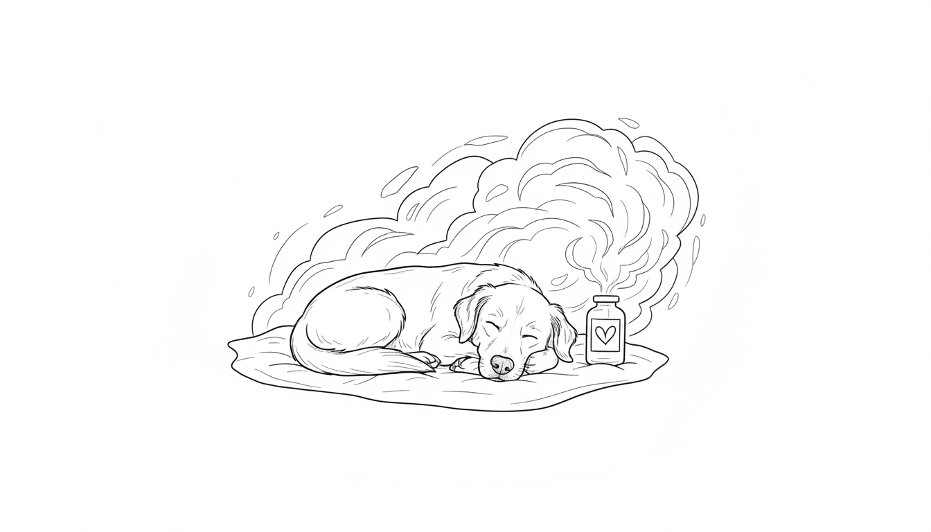 老犬が落ち着くサプリの役割とは