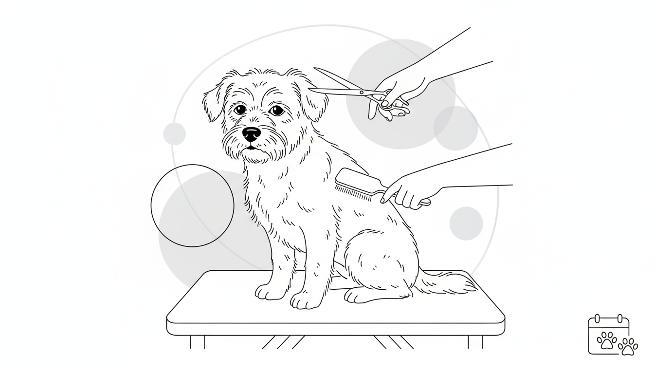 老犬のトリミング頻度は6〜8週間に1回が目安です